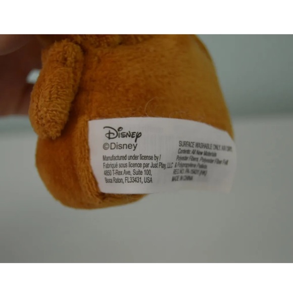 Disney Just Play Cogsworth Clock Plush Stuffed Toy Beauty and the Beast Small 5" - Picture 5 of 5